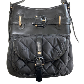 Burberry Established Quilted Crossbody Shoulder Bag In Black