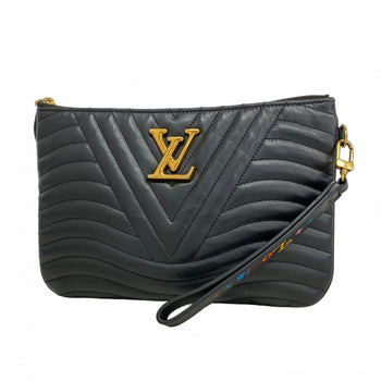 Louis Vuitton New Wave Pochette Zip Clutch Bag M63943 Noir