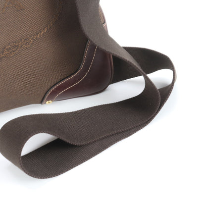 Prada Logo Jacquard Leather Shoulder Bag