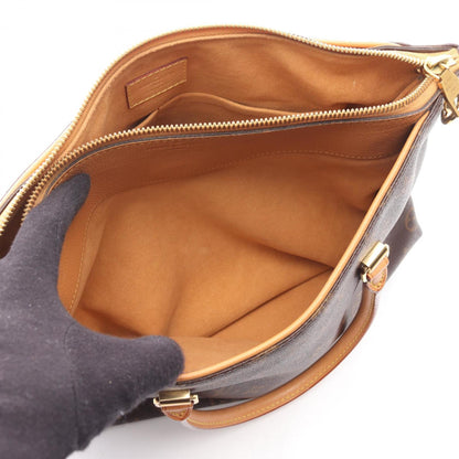 Louis Vuitton Pallas Handbag In Coated Canvas And Leather With Monogram Detailing