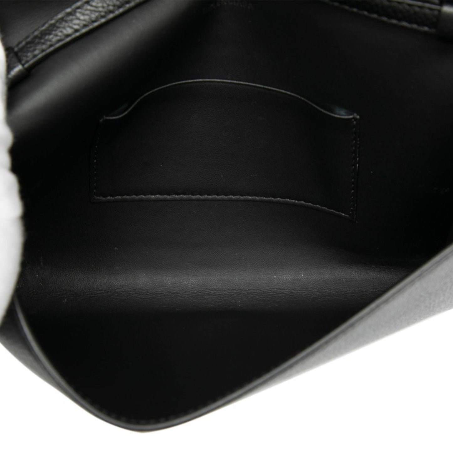 Balenciaga Logo Shoulder Bag 674892 Black Leather