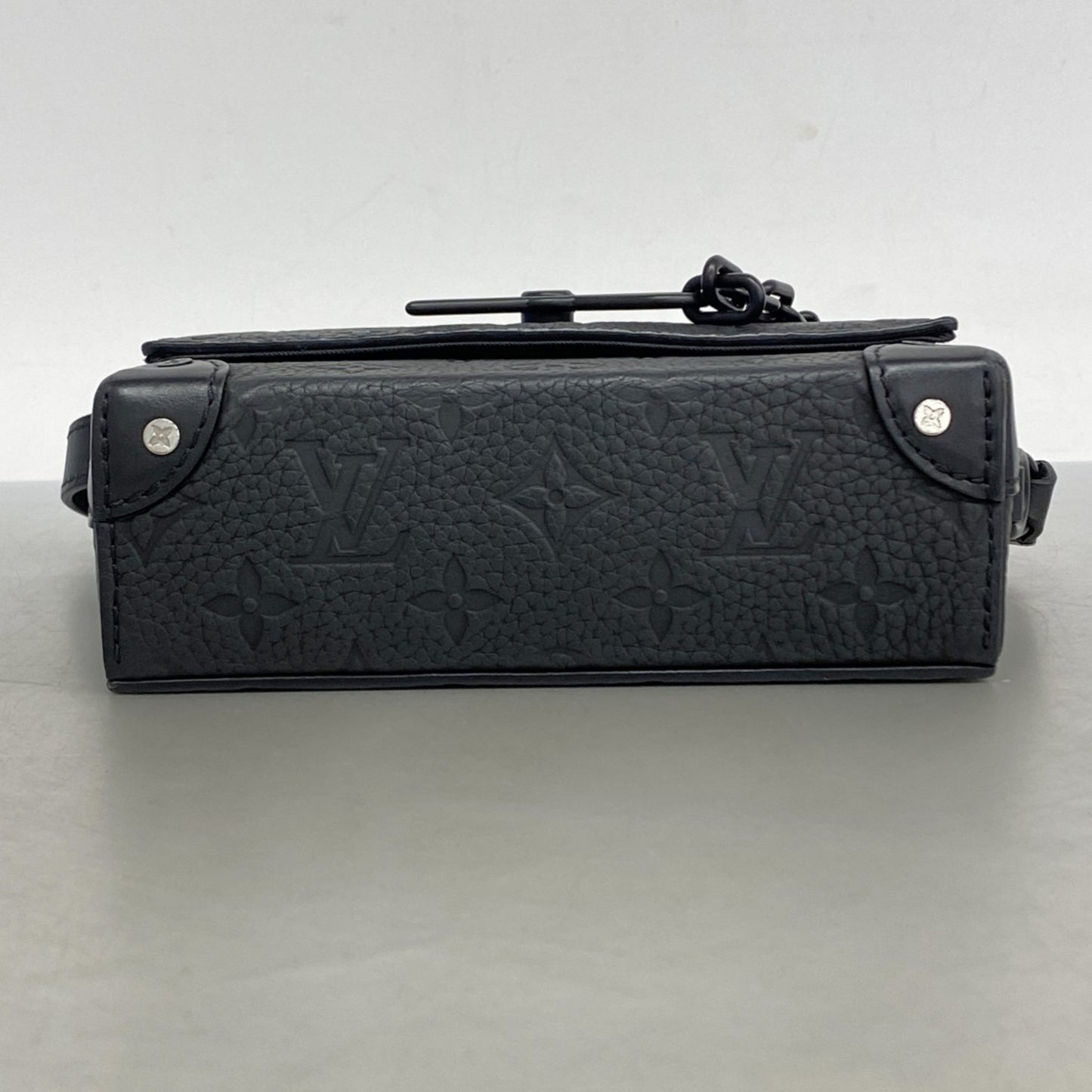 Louis Vuitton Monogram Taurillon Steamer Wearable Wallet Shoulder Bag M81746 Black