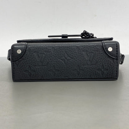 Louis Vuitton Monogram Taurillon Steamer Wearable Wallet Shoulder Bag M81746 Black