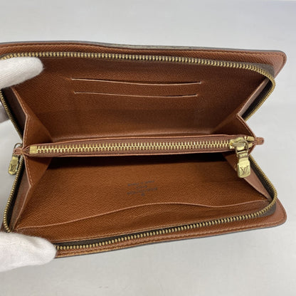 Louis Vuitton Monogram Porte Monne Zip Long Wallet M61727 Brown