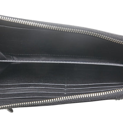 Christian Dior Dior Long Wallet Black Leather