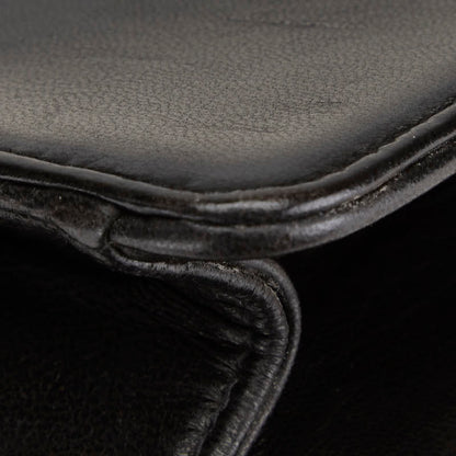 Chanel Coco Mark Clutch Bag Black Lambskin