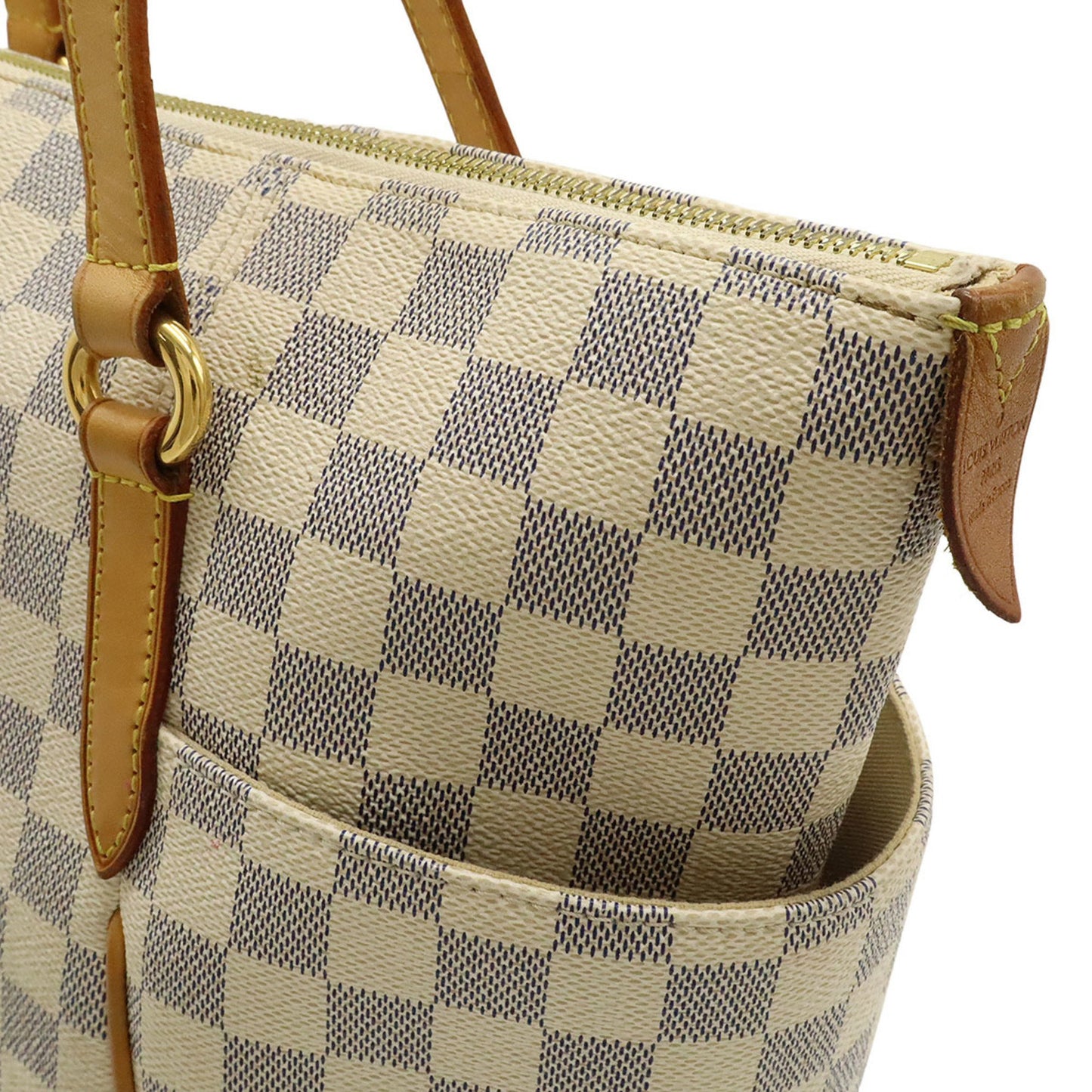 Louis Vuitton Damier Azur Totally Mm Tote Bag Shoulder N51262