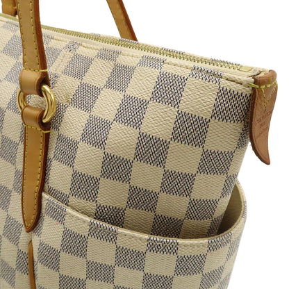 Louis Vuitton Damier Azur Totally Mm Tote Bag Shoulder N51262