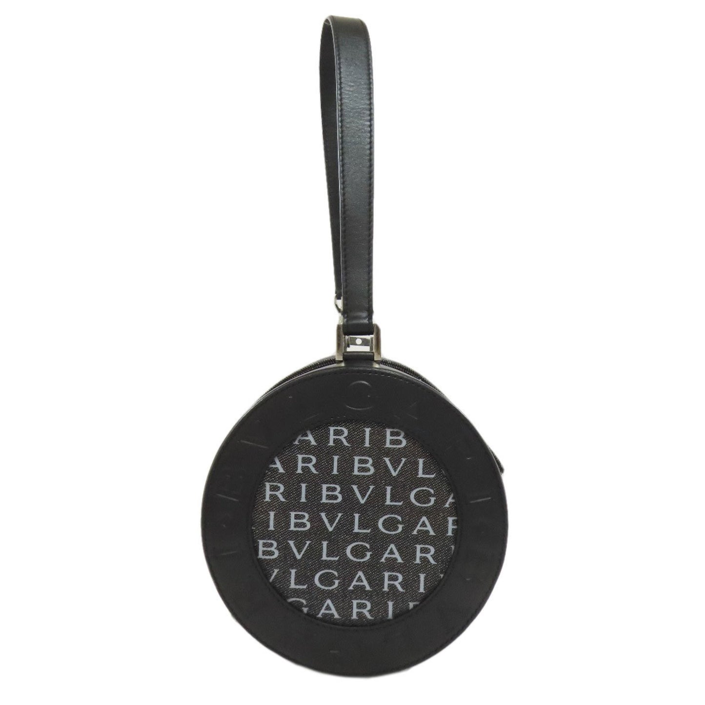 Bvlgari Drum Bag Logomania Handbag Canvas