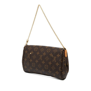 Louis Vuitton Monogram Favorite Mm Handbag/Shoulder Bag 2Way M40718 Brown Leather
