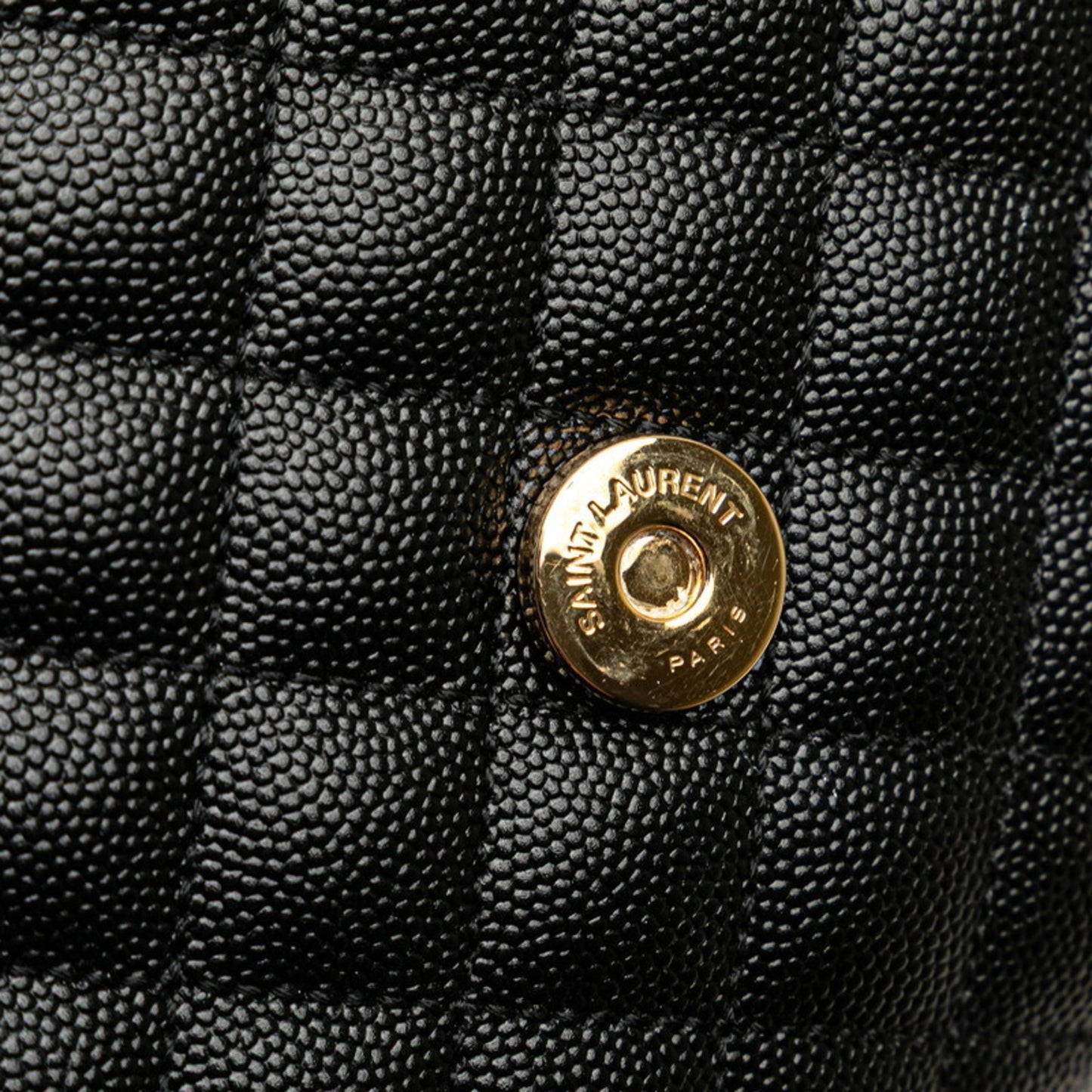 Saint Laurent Ysl Logo Envelope Medium Shoulder Bag In Black