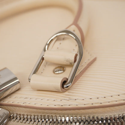 Louis Vuitton Epi Alma Bb Handbag M58706 Quartz White
