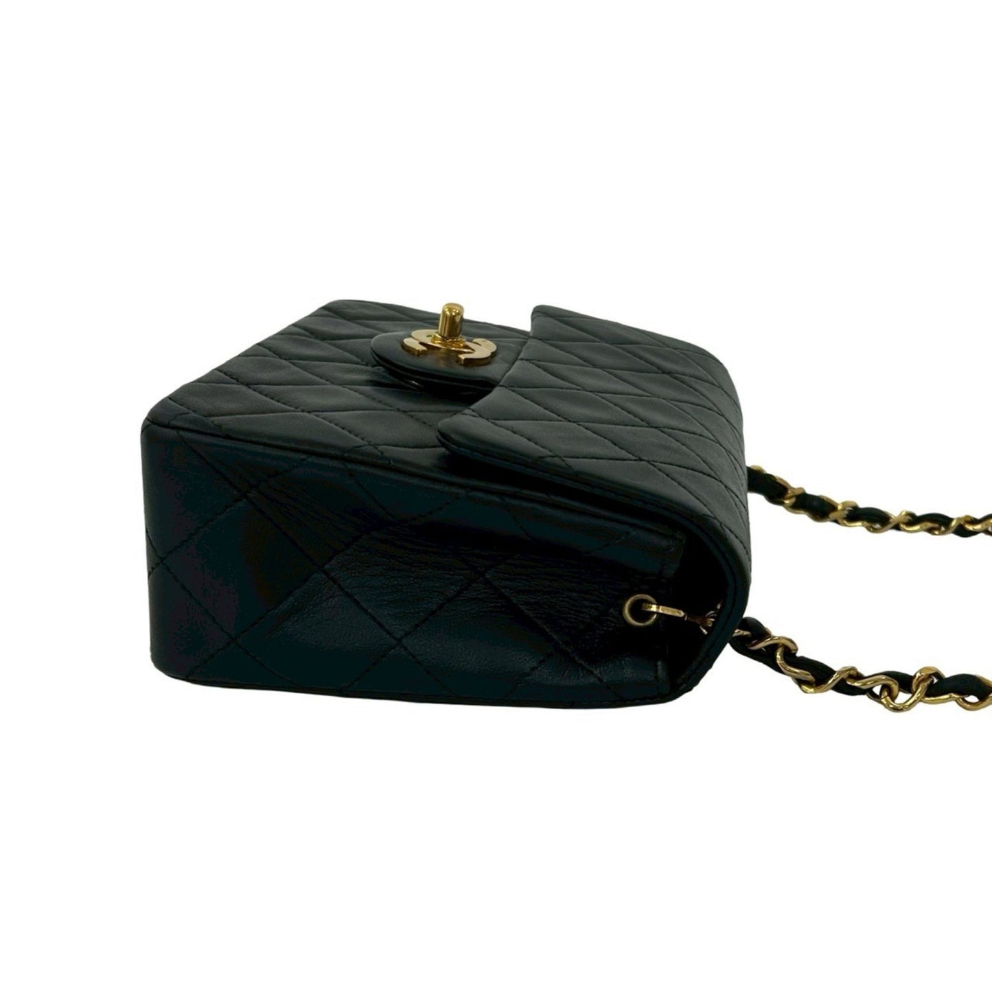 Chanel Mini Matelasse Coco Mark Lambskin Chain Shoulder Bag