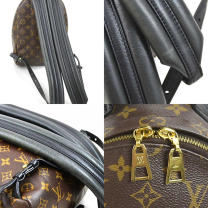 Louis Vuitton Louis Vuitton Backpack Monogram Palm Springs Canvas Brown Black Gold