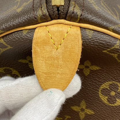 Louis Vuitton Monogram Keepall 55 Boston Bag M41424 Brown