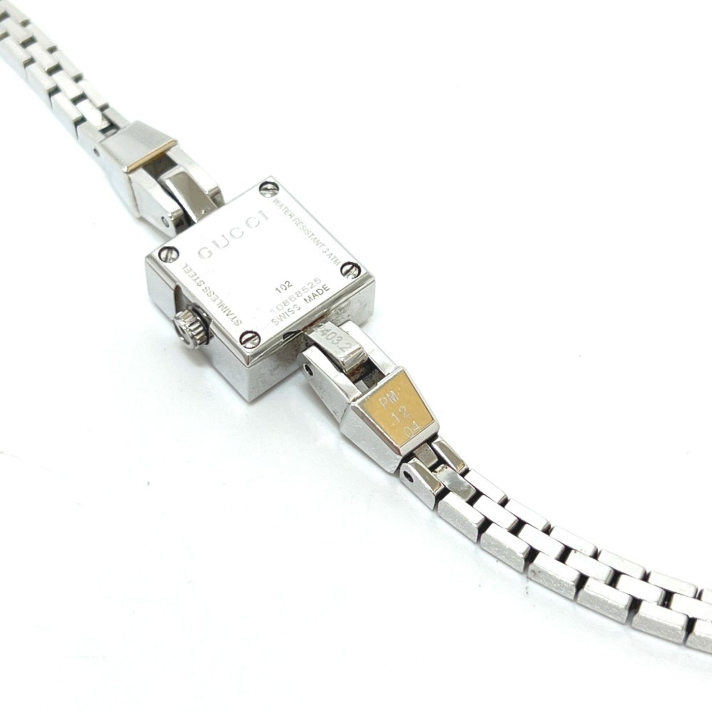 Gucci 102 G Mini Square Chain Quartz Watch