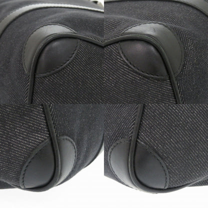 Gucci Denim Leather Black 30458 Mini Boston Bag Handbag 0670Gucci