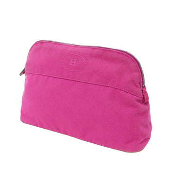 Hermes Bolide Pouch Mm Canvas Cotton Pink