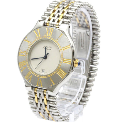 Cartier Must 21 Gold Plated Steel Quartz