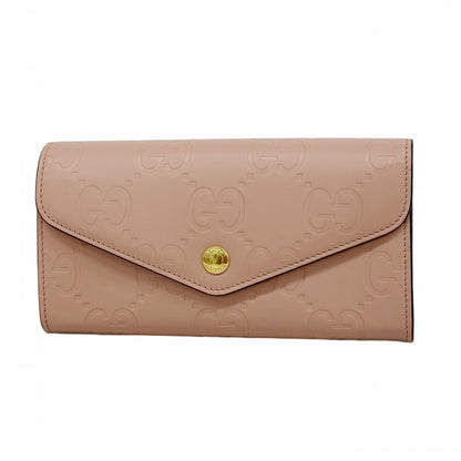 Gucci Jumbo Gg Long Wallet 772791 Leather Pink