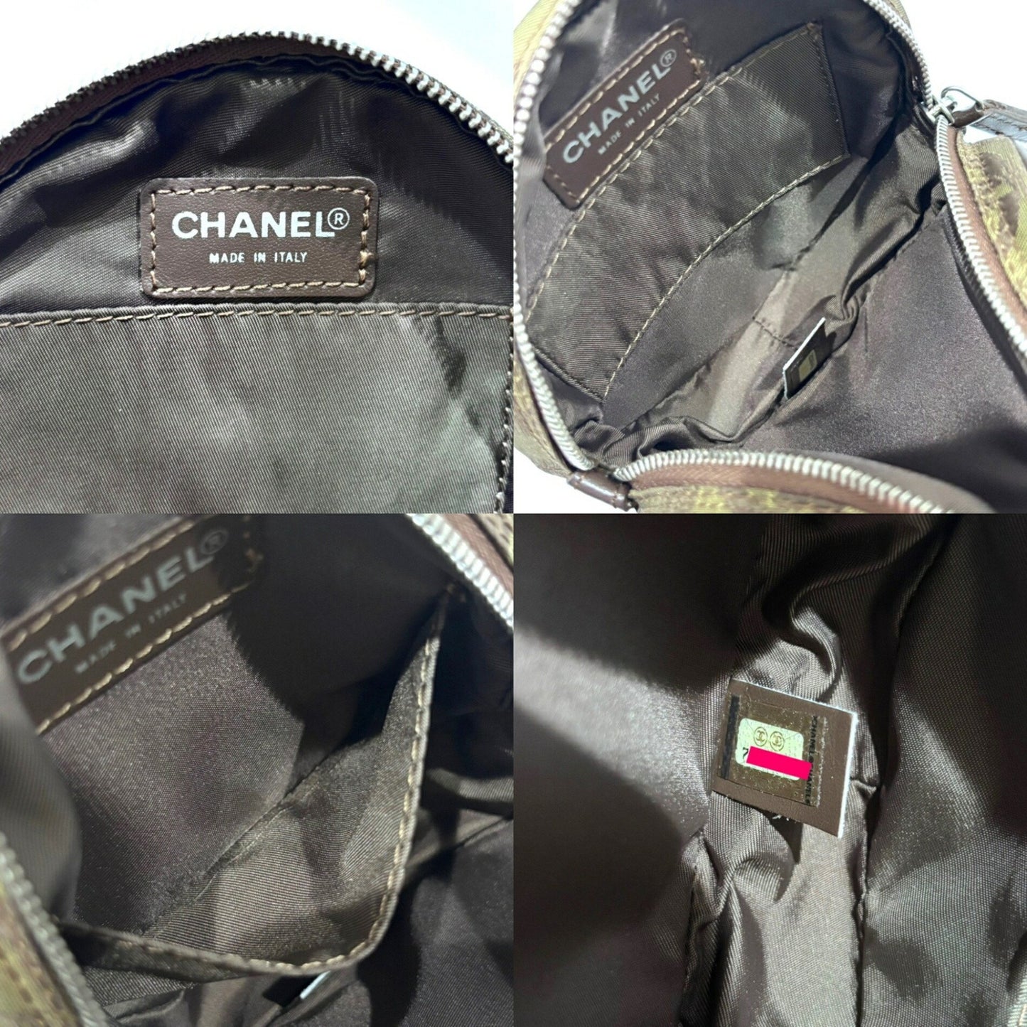 Chanel New Travel Line Hand Pouch A17682 Nylon 7 Series