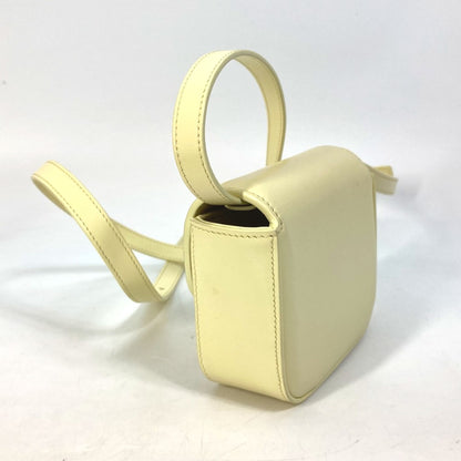 Celine 10I513Dpv.11Oy Shiny Calfskin Micro Bag Pochette Bag Crossbody Shoulder Bag Soft Yellow