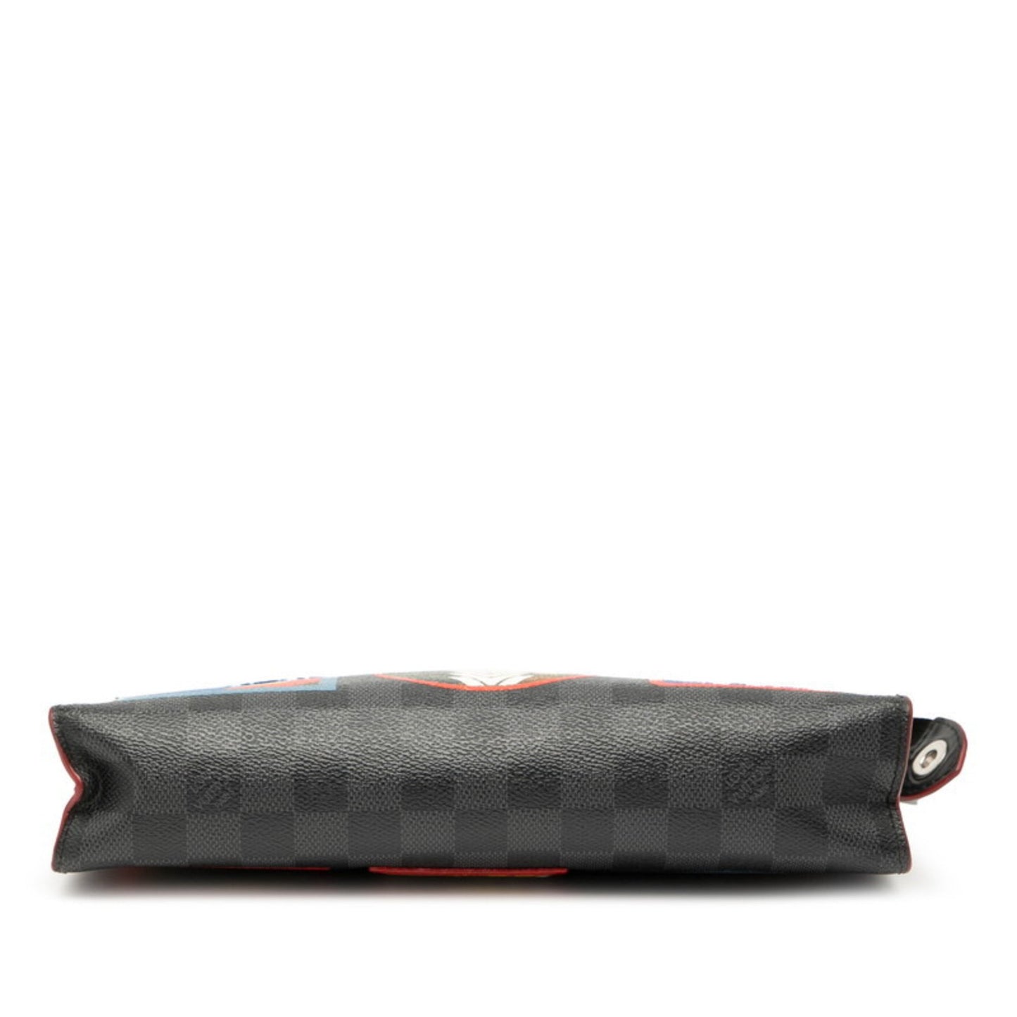 Louis Vuitton Damier Graphite Pochette Voyage Mm Clutch Bag N60134 Black Multicolor