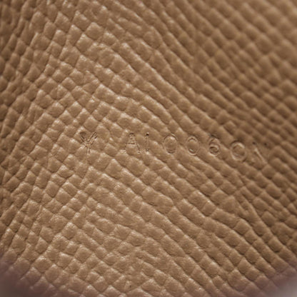 Hermes Herms Bearn Compact Bifold Wallet In Calfskin Leather (Cowhide) With Epsom Leather