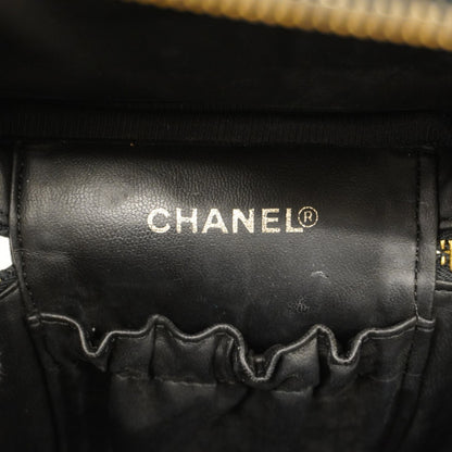Chanel Vanity Bag Patent Leather Black