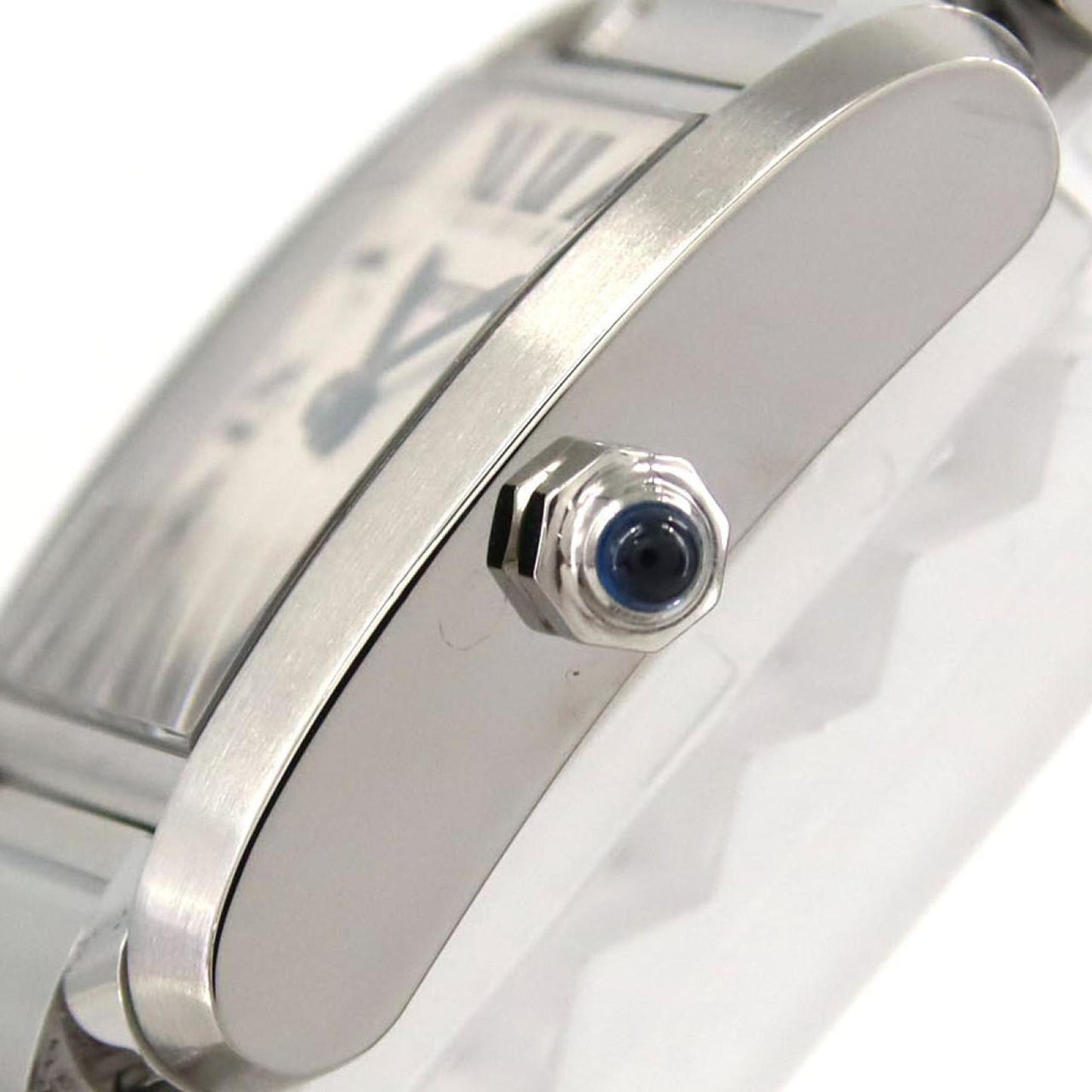 Cartier Tank Franaise Sm W51008Q3 Stainless Steel Quartz Watch