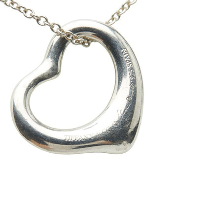 Tiffany & Co. Open Heart Necklace In 925 Sterling Silver