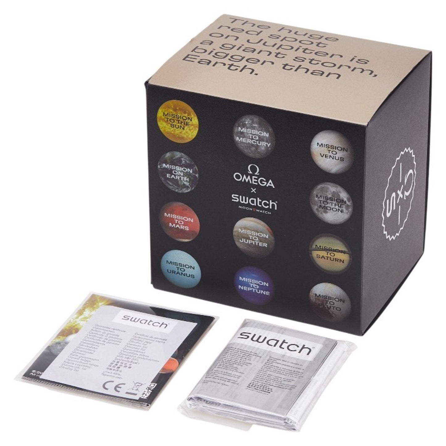 Omega X Swatch Speedmaster Moon Mission To Jupiter Watch So33C100 Quartz Movement Gray Dial Ceramic