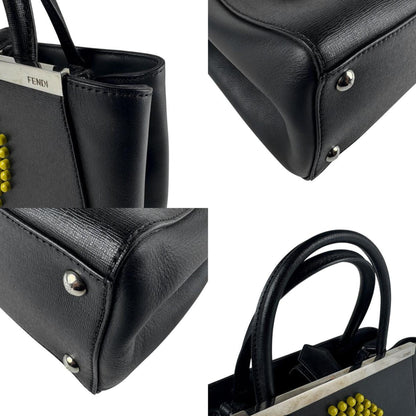 Fendi Handbag Shoulder Bag Petite Toujour Leather Black