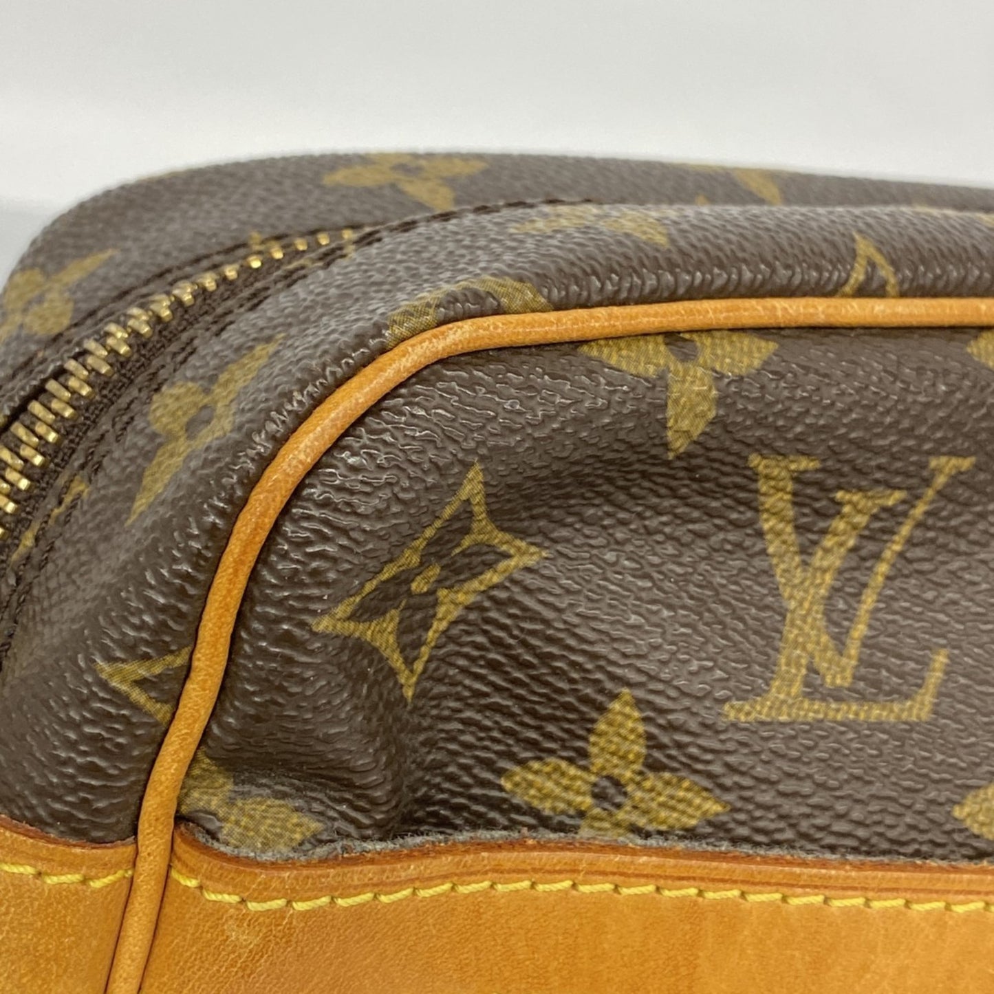 Louis Vuitton Monogram Compigne 28 Clutch Bag M51845 Brown