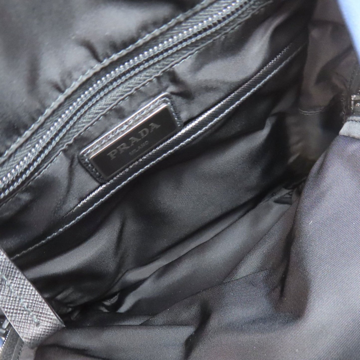 Prada Logo Hardware Body Bag Nylon Material