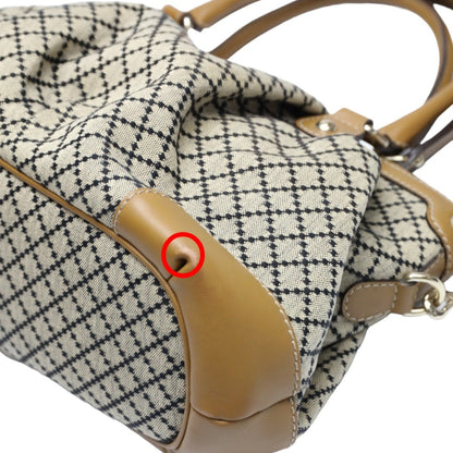 Gucci Tote Bag Shoulder Diamante Canvas 247902 Beige X Brown
