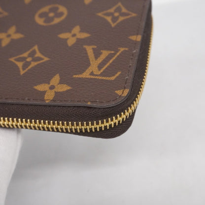 Louis Vuitton Monogram Zippy Wallet M41896 Brown Coquelicot