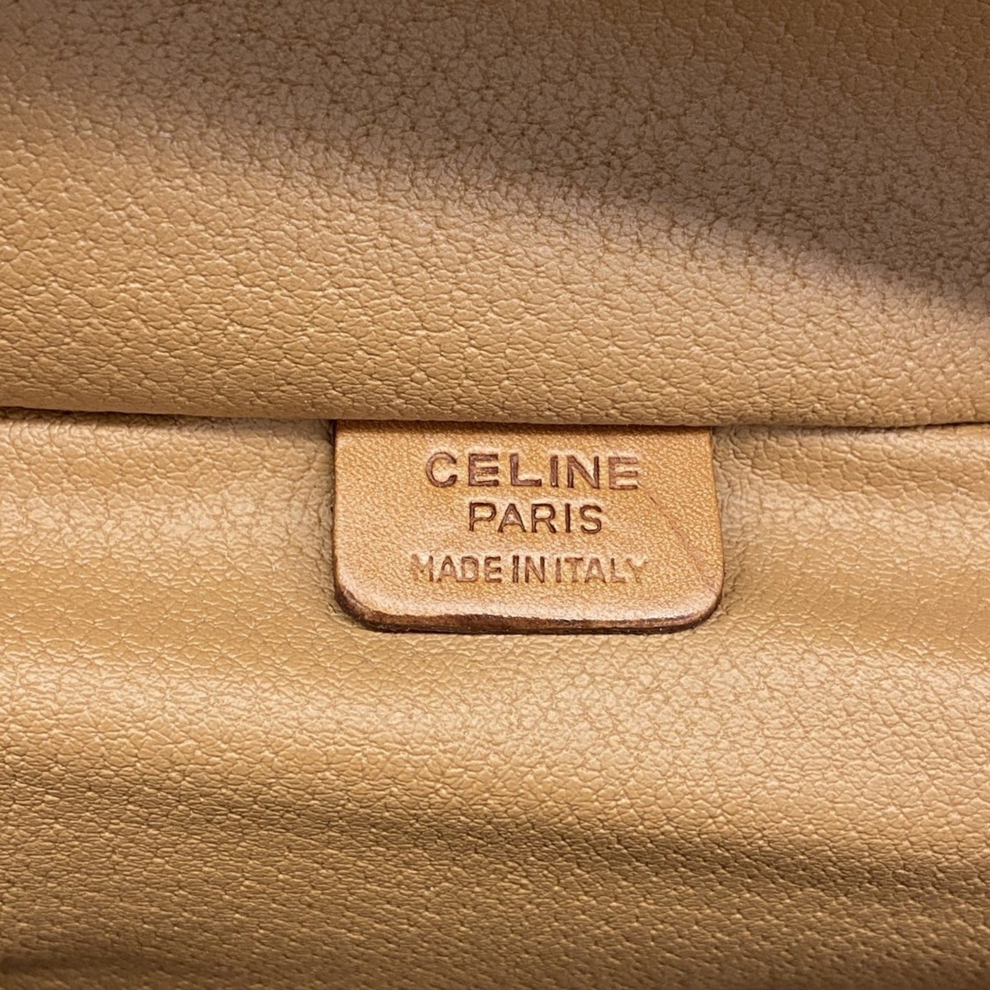 Celine Vanity Bag Macadam Beige Light Brown