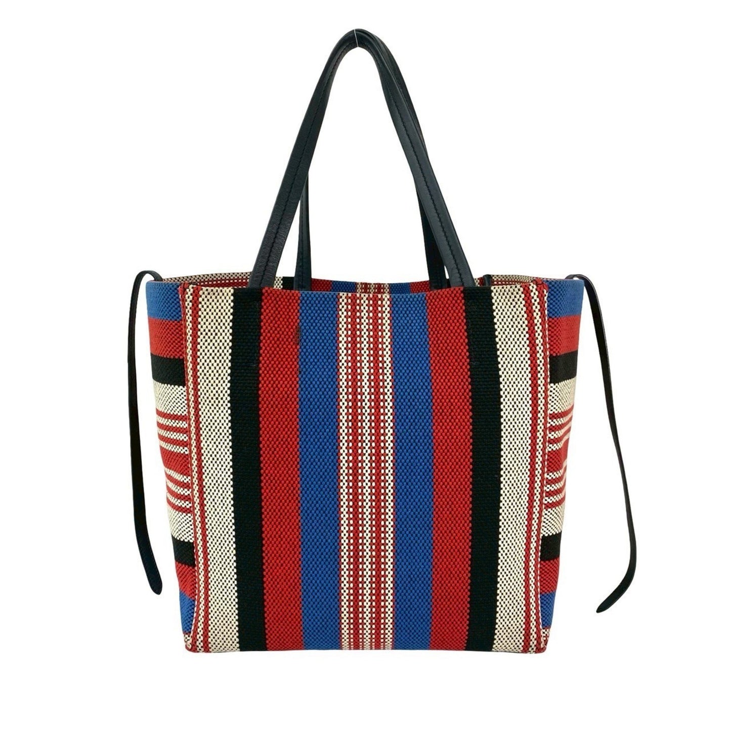 Celine Cabas Phantom Canvas And Leather Tote Bag