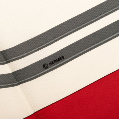 Hermes Herms Carr 90 Brides De Gala Ceremonial Bridle Scarf