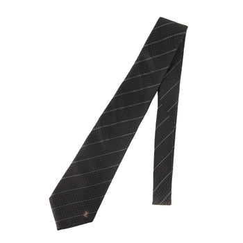 Louis Vuitton Louis Vuitton Micro Damier Regimental Silk Cravate Tie In Black