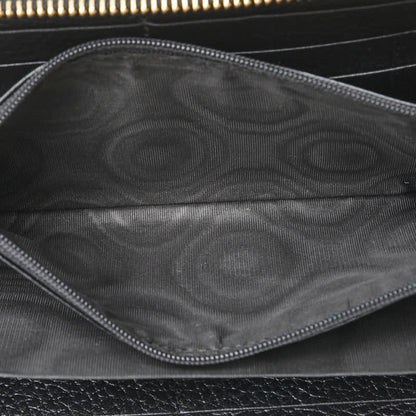 Gucci Gg Supreme Double G Two-Tone Long Wallet With Round Zipper