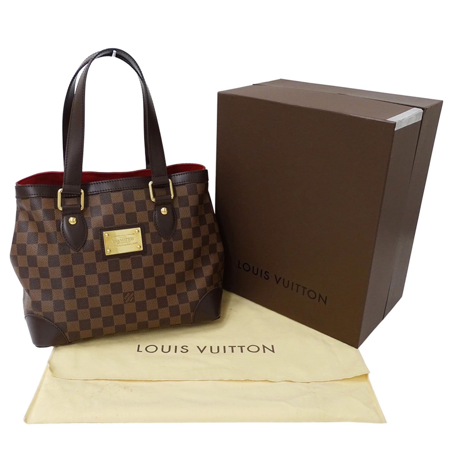 Louis Vuitton Damier Hampstead Pm Tote Bag N51205 Brown