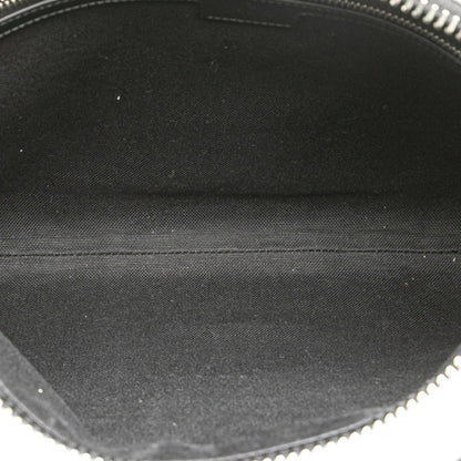 Gucci Gg Supreme Sherry Line Crossbody Shoulder Bag 474139 Black Leather