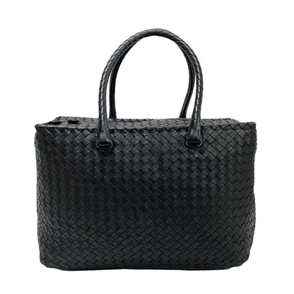 Bottega Veneta Intrecciato Leather Boston Bag