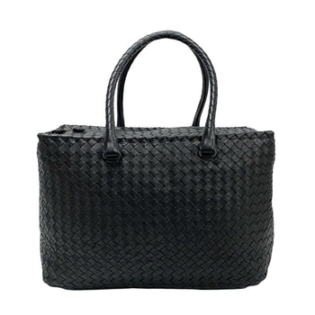 Bottega Veneta Intrecciato Leather Boston Bag