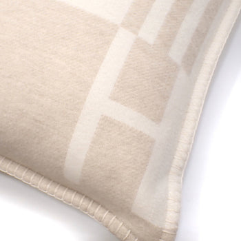 Herms Sable Merino Wool Cushion