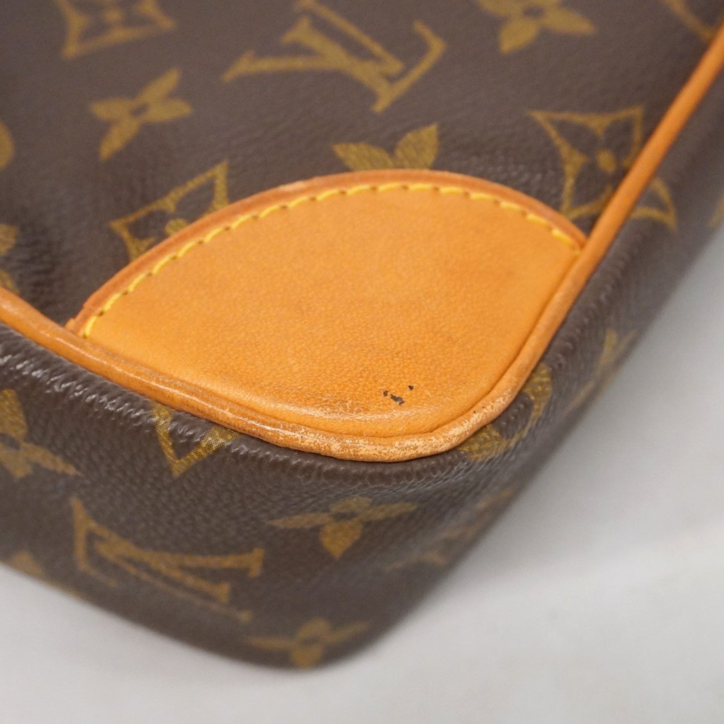 Louis Vuitton Monogram Compigne 28 Clutch Bag M51845 Brown