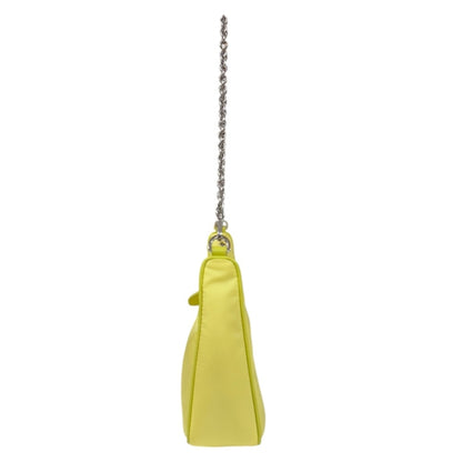 Prada Shoulder Bag Nylon 1Bh204 Yellow