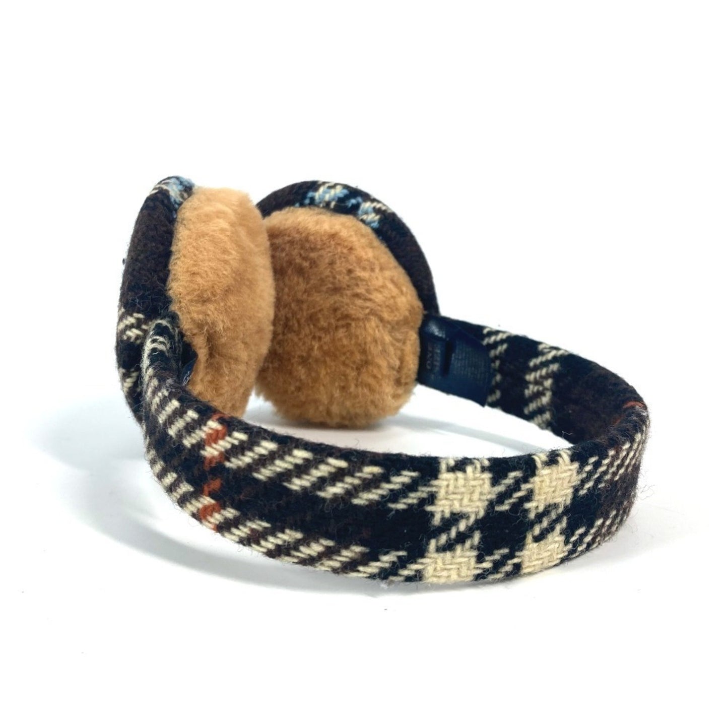 Burberry Check Accessories Earmuffs Wool Kids Brown